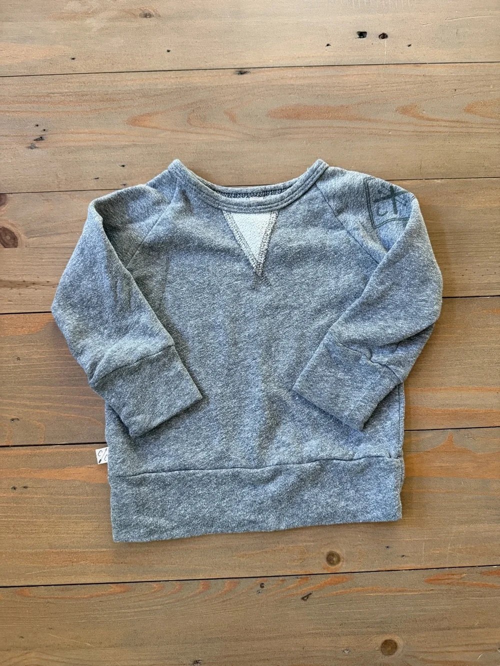Childhoods Clothing Ski School Gray Pullover Sweatshirt - 12-18 Months